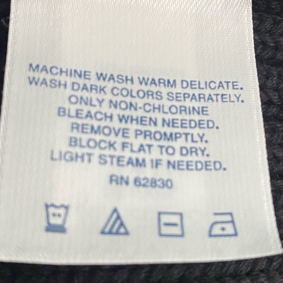 Lands’ End Women’s 100% Cotton Black Cable-Knit Full-Zip Sweater - Picture 7 of 9